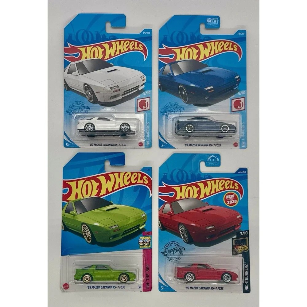 Hot Wheels '89 Mazda Savanna RX-7 FC3S Lot of 4 JDM HW J-Imports NEW